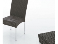 Silla aluminio rattan moka Yuca