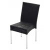 Silla aluminio rattan negro Yuca