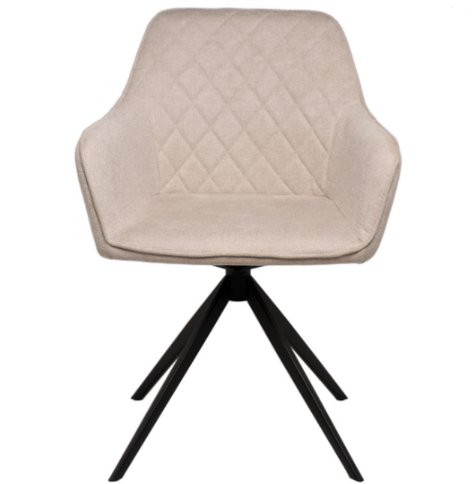 Silla Amalia 180º tapizado beige