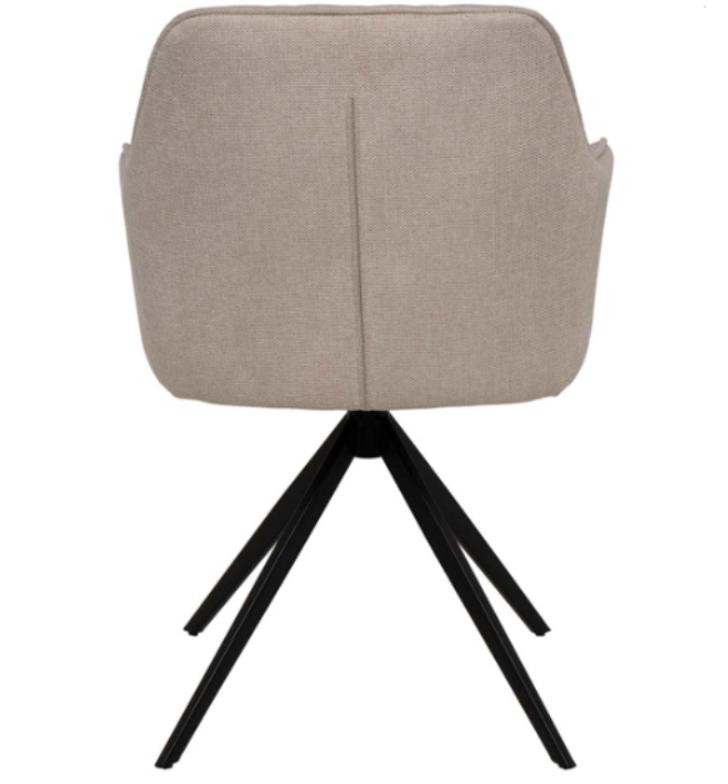 Silla Amalia 180º tapizado beige