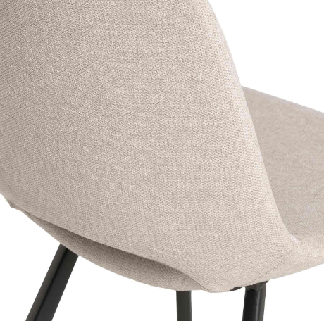 Silla Briana tapizado beige