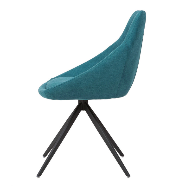 Silla giratoria Celia color azul