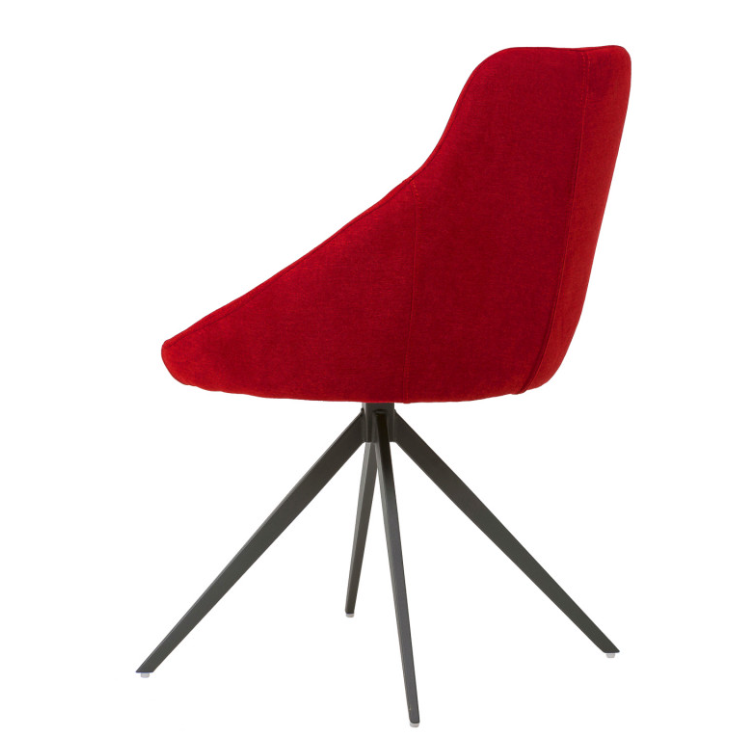 Silla giratoria Celia color rojo