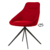 Silla giratoria Celia color rojo