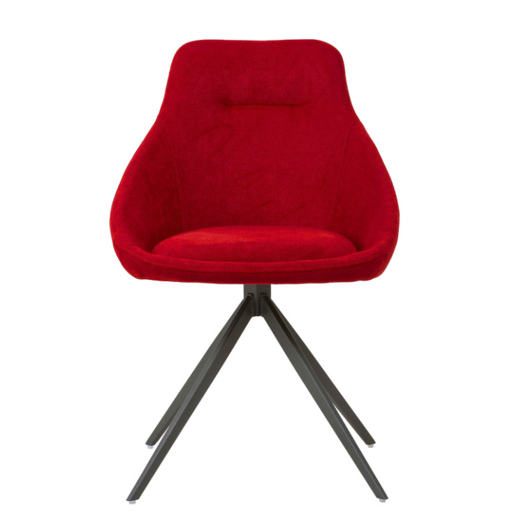 Silla giratoria Celia color rojo