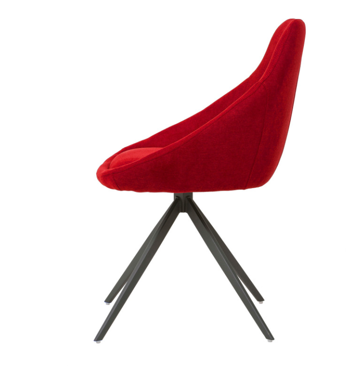 Silla giratoria Celia color rojo