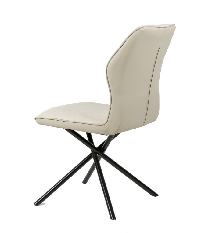 Silla Cleo polipiel beige