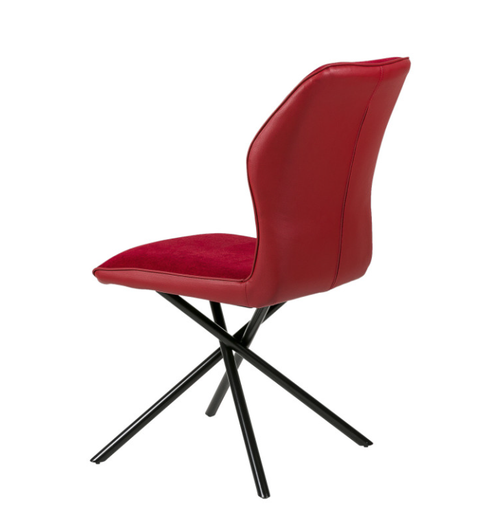 Silla Cleo polipiel rojo