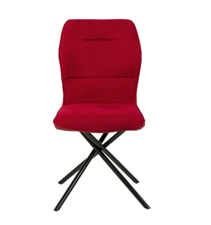 Silla Cleo polipiel rojo