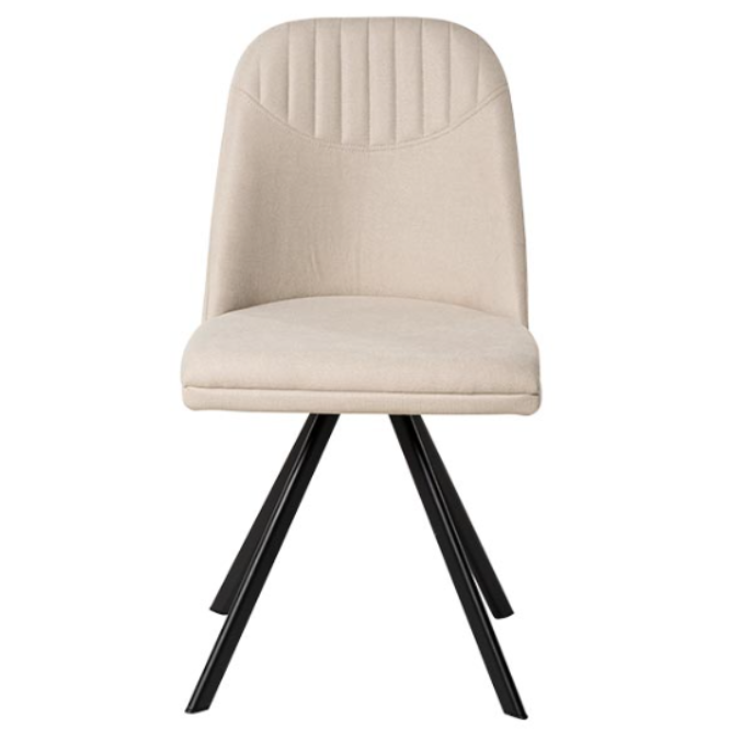 Silla Cris giratoria 180º beige