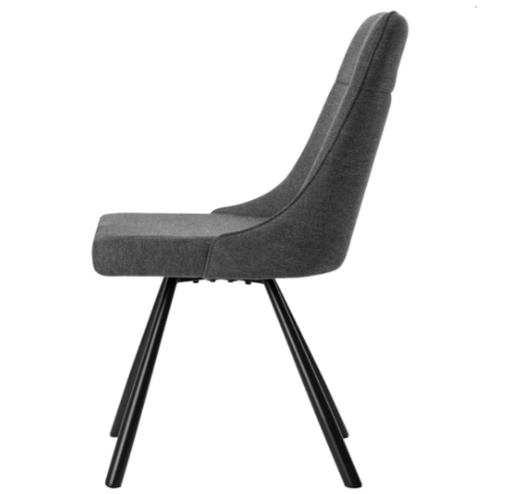 Silla Danica tapizado gris oscuro