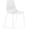 Silla metal plastico blanco Easy