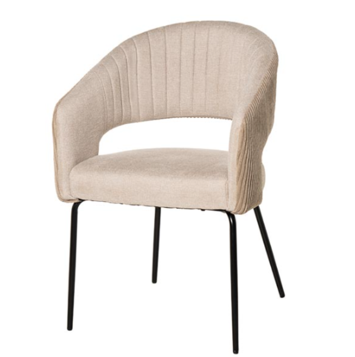 Silla Eleonor tapizado beige