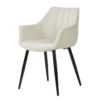 Silla con brazos Fiona color beige