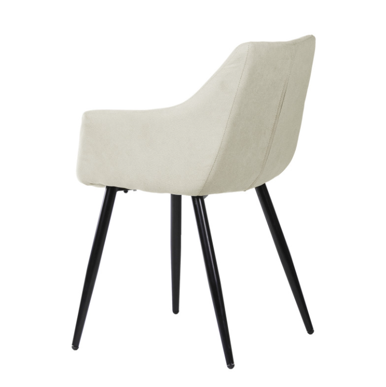 Silla con brazos Fiona color beige