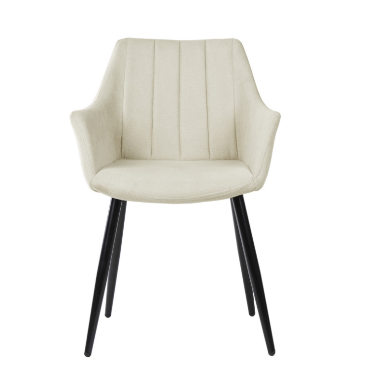 Silla con brazos Fiona color beige