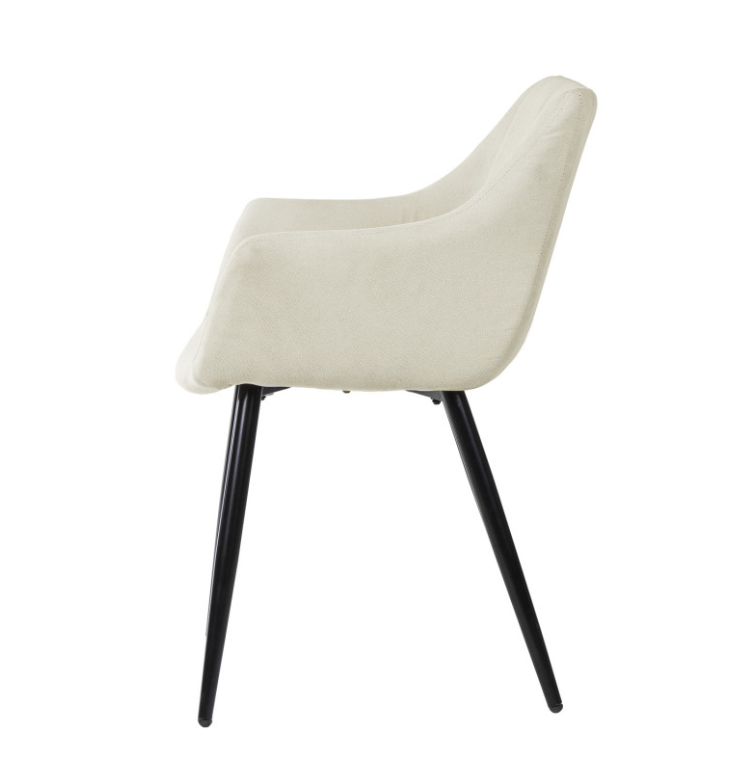 Silla con brazos Fiona color beige