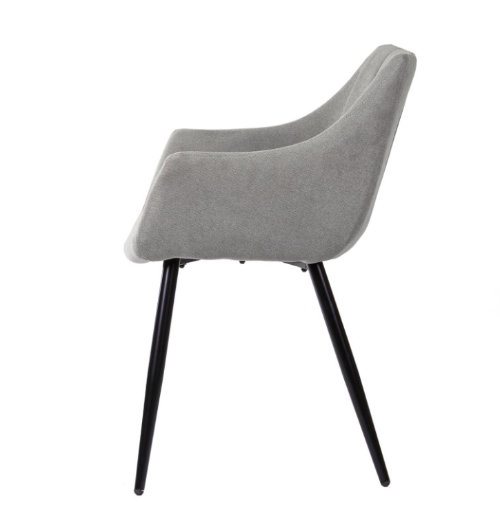 Silla con brazos Fiona color gris claro