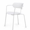 Silla de diseño Fox prolipropileno blanco