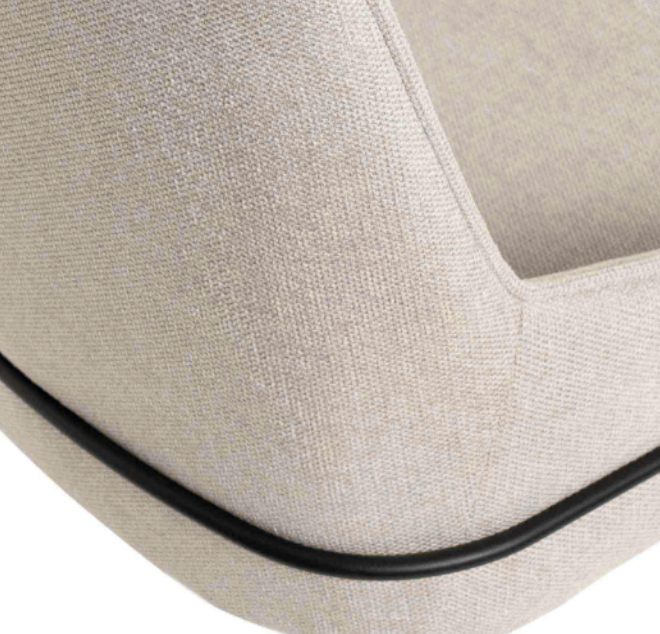 Silla Gwen tapizado beige