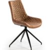 Silla giratoria DC-118 ecopiel marron