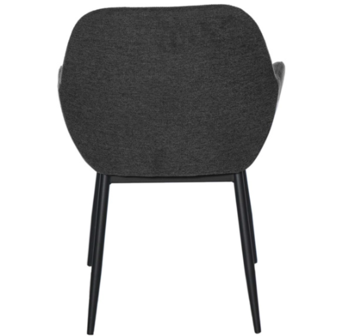 Silla Isabella tapizado gris oscuro