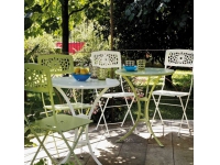 Silla jardin plegable hierro Gala antracita