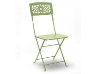 Silla jardin plegable hierro Gala Verde Sauce