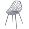 Silla Josie polipropileno gris