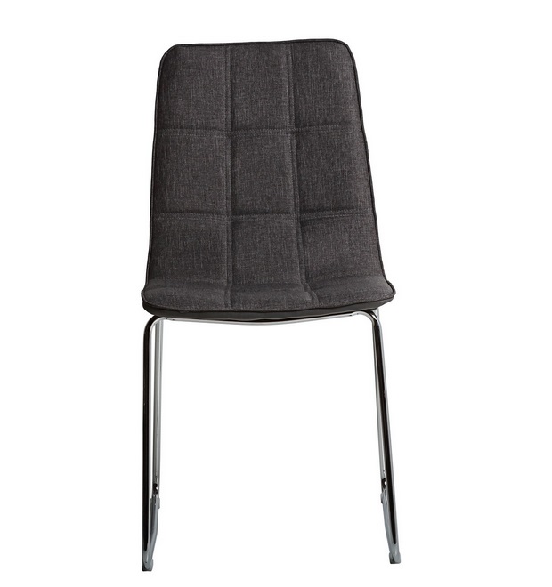 Silla Katrine tela polipiel negro I-6009-NE