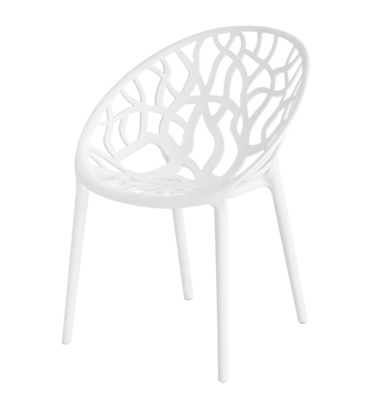 Silla Kiara polipropileno blanco