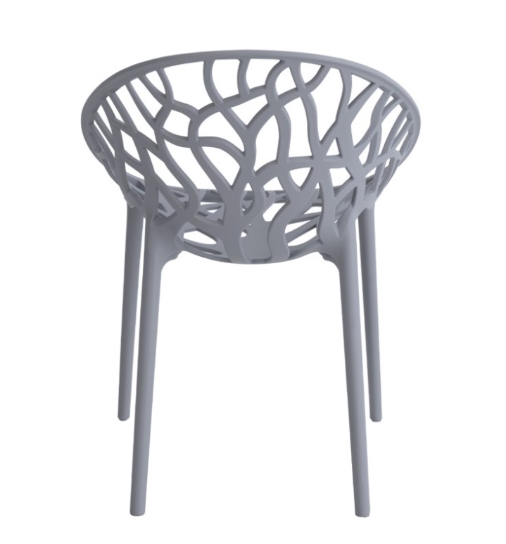 Silla Kiara polipropileno gris