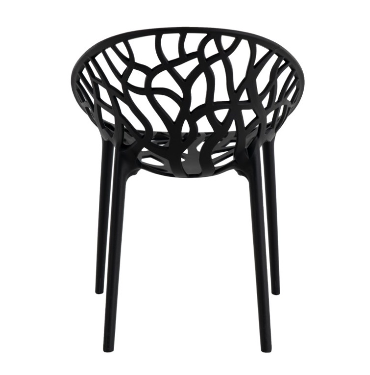 Silla Kiara polipropileno negro