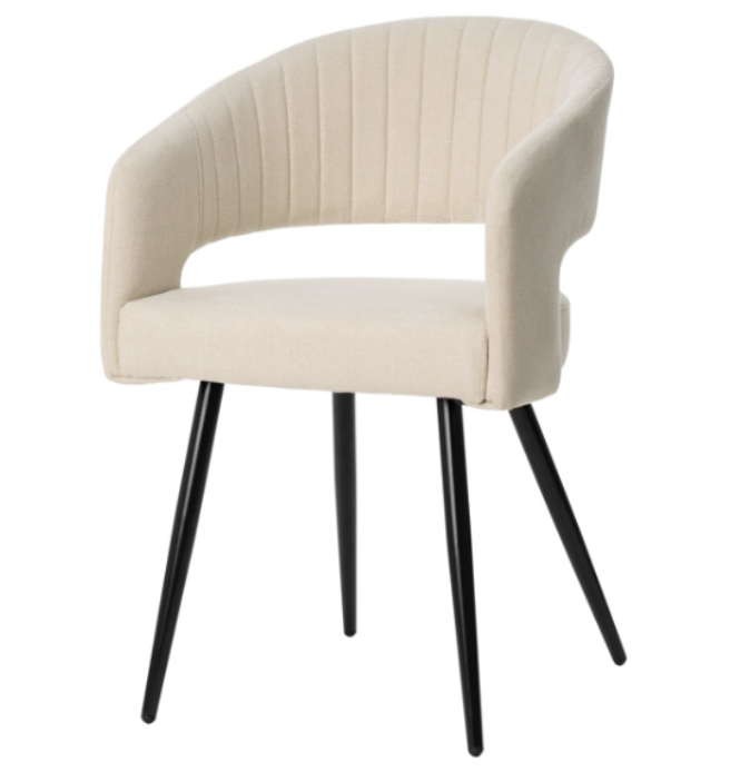 Silla Kora tapizado beige