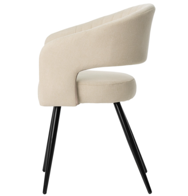 Silla Kora tapizado beige