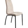 Silla de comedor tela beige claro