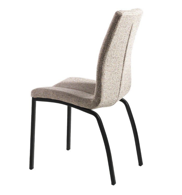 Silla de comedor tela beige claro