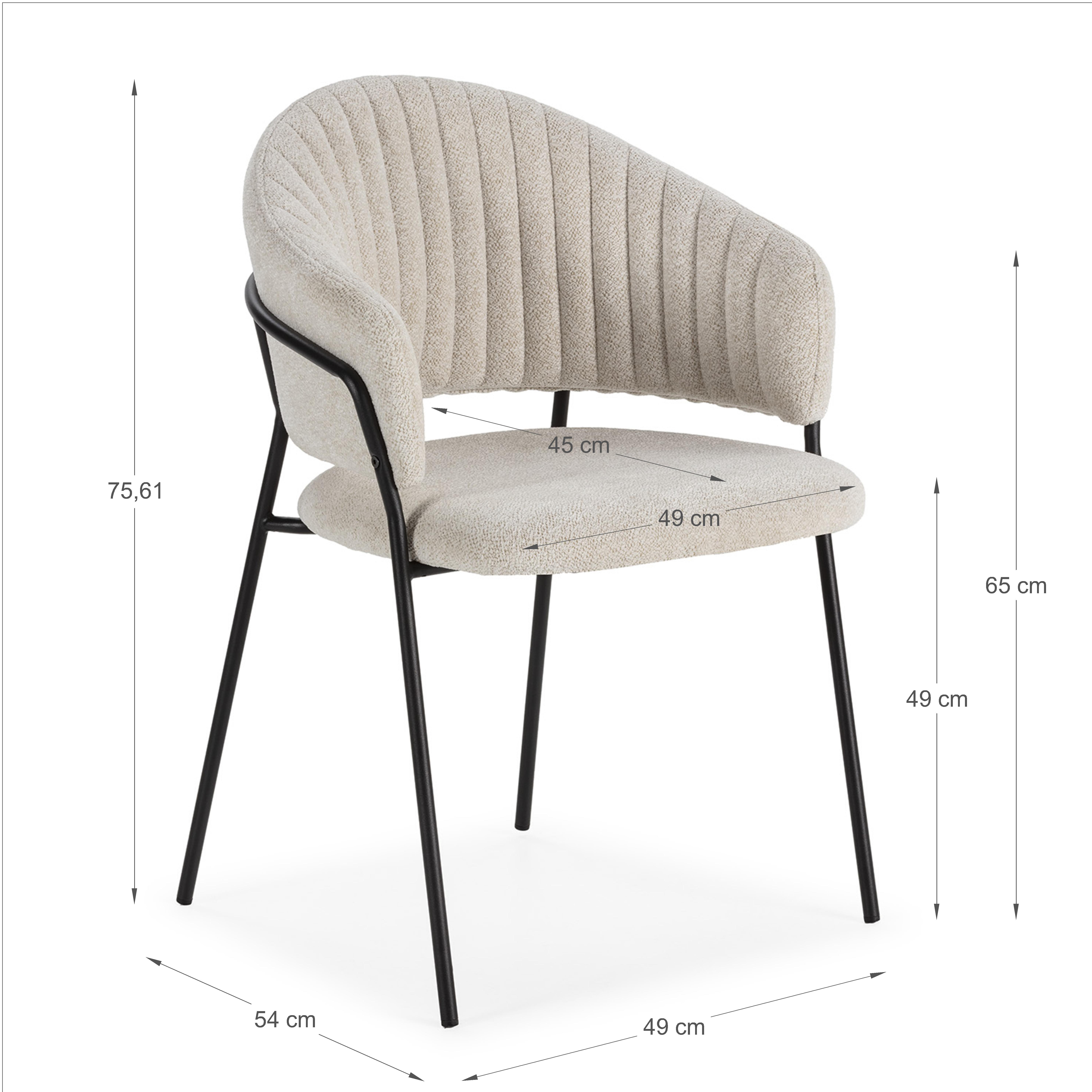 Silla Leticia color blanco