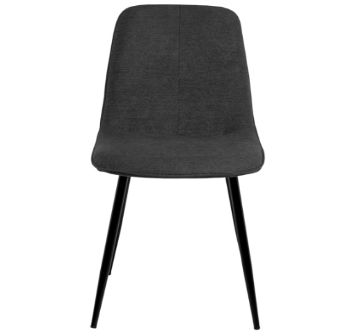 Silla Marleen tapizado gris oscuro