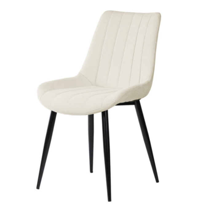 Silla Mila tapizado beige