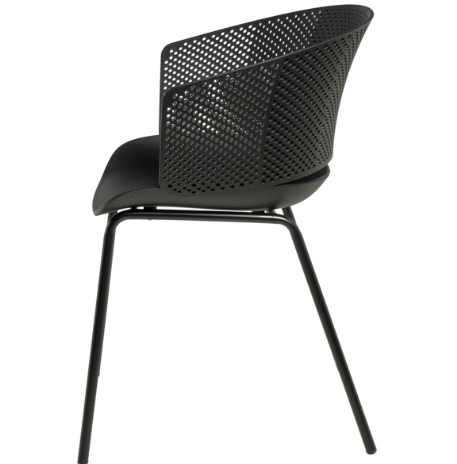 Silla Noelle color negro