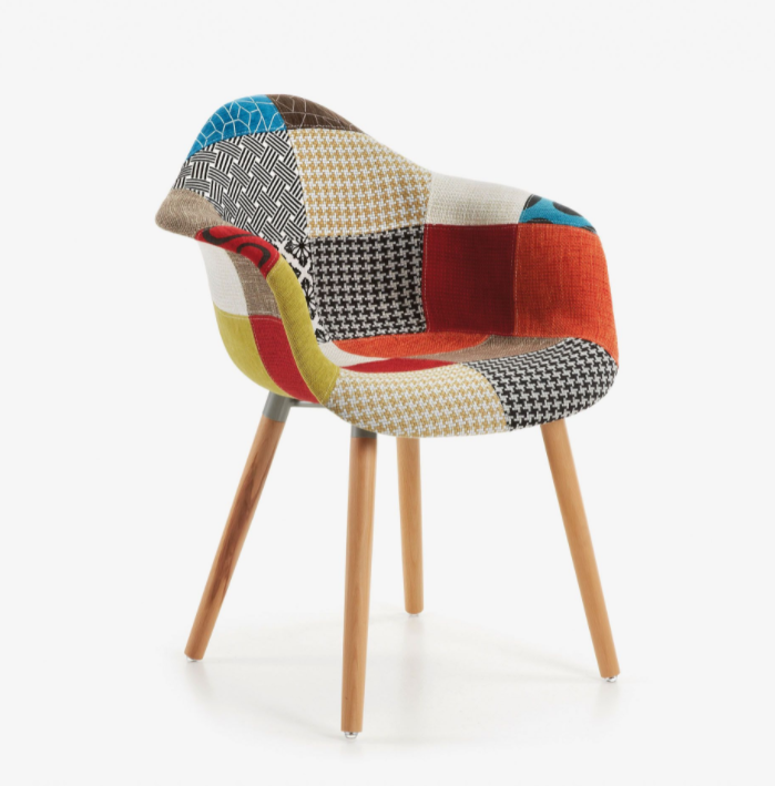 Silla patchwork multicolor