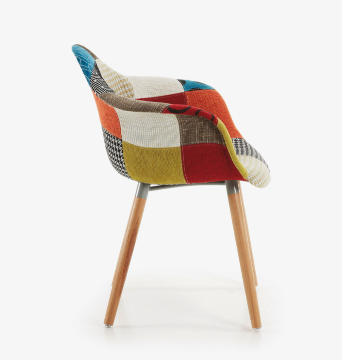 Silla patchwork multicolor