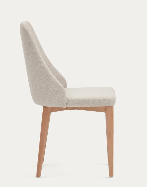 Silla nau nordica chenilla beige