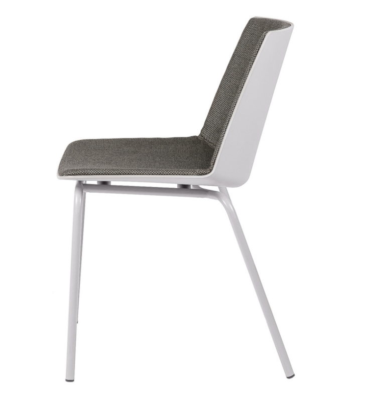 Silla Frida polipropileno gris