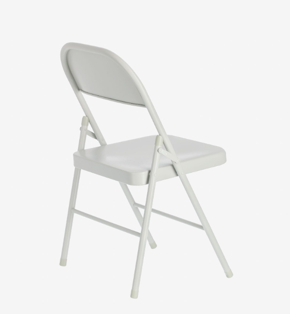 Silla plegable Wendy metal gris claro