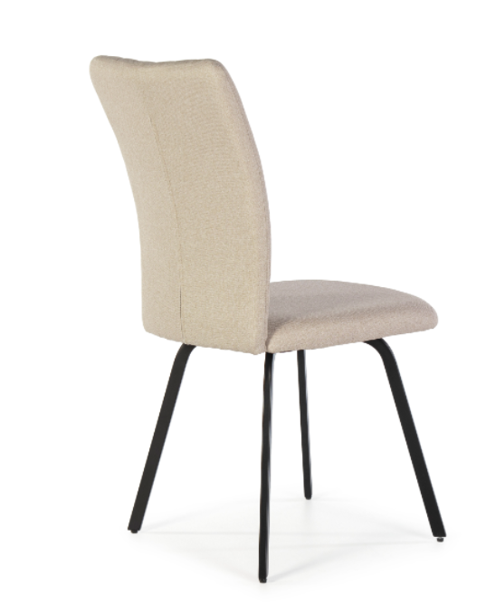 Silla de comedor Pretty tela beige