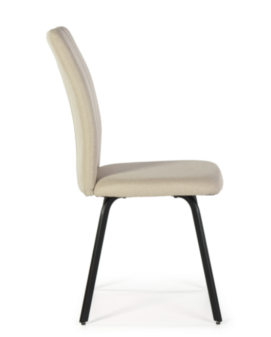 Silla de comedor Pretty tela beige