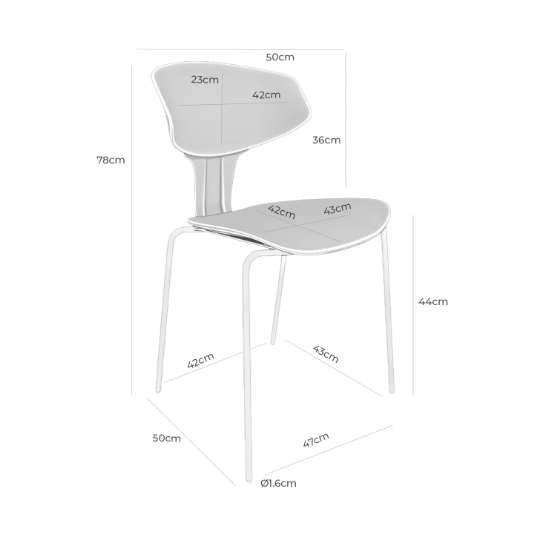 Silla Rene color mostaza