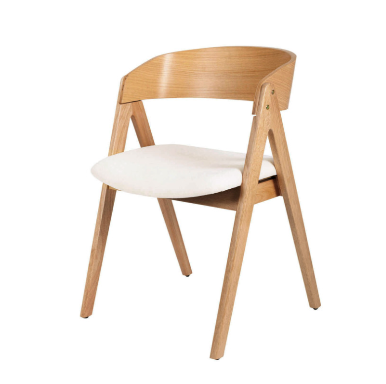 Silla Rina chapa de roble beige